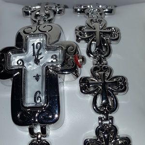 Luxurious cross watch, and bracelet